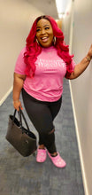 Load image into Gallery viewer, Pretty &amp; Prayed Up Logo PINK Tee