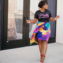Load image into Gallery viewer, Pretty And Prayed Up Signature Tee- Black/PINK