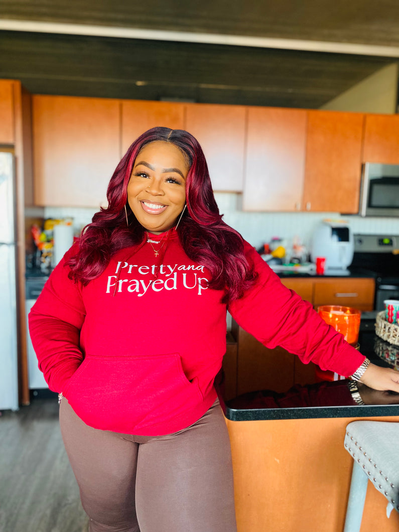 Pretty & Prayed Up Logo RED Hoodie